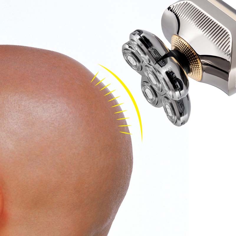 Rasoir à six têtes rotatives inox modèle H6 de Becker