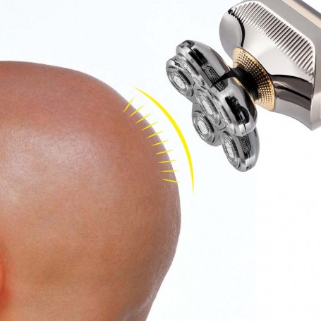 Rasoir à six têtes rotatives inox modèle H6 de Becker