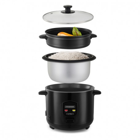 Cuiseur à riz 1.8L avec cuve métal et panier vapeur  JAPAN X Kitchencook noir