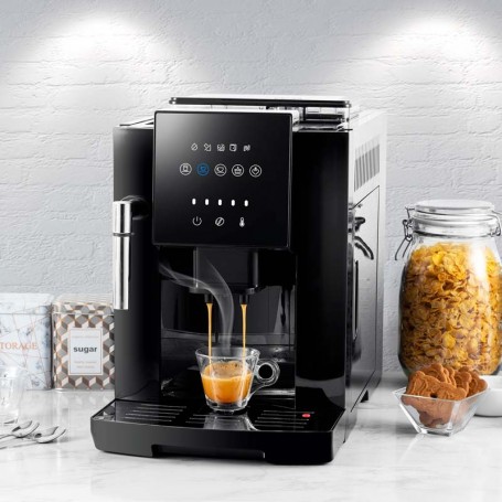 Machine à expresso 19 bars avec broyeur et buse à lait COFIX LATTE Kitchencook - Reconditionné