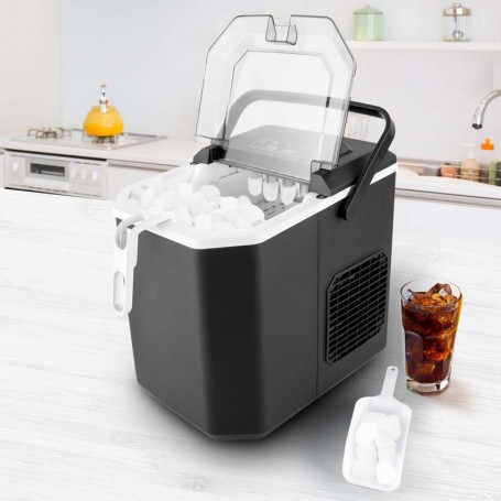 Machine à glaçons noire CUBEO BLACK de la marque Kitchencook