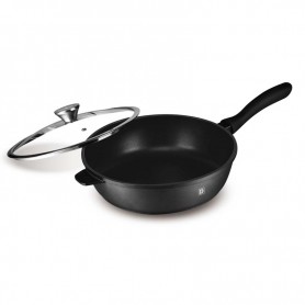 Sauteuse Noire Fonte D'aluminium 24cm Avec Couvercle TFI Durand Dupont - Reconditionné 2