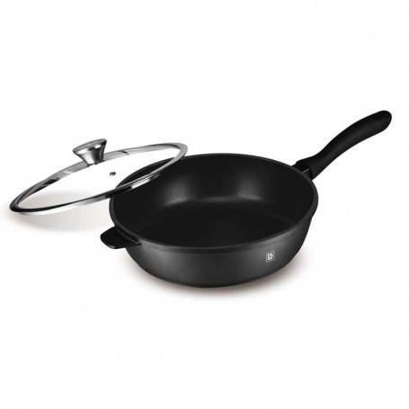Sauteuse Noire Fonte D'aluminium 24cm Avec Couvercle TFI Durand Dupont - Reconditionné
