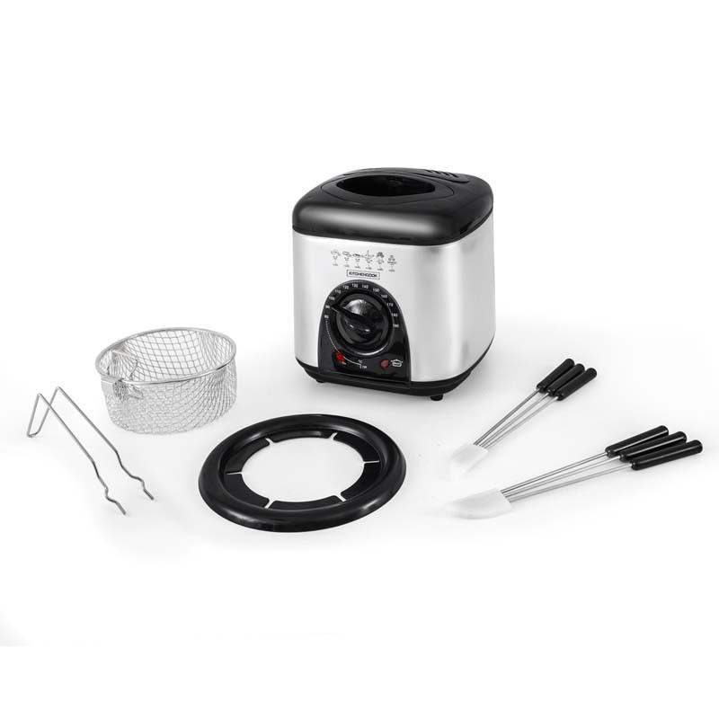 Friteuse électrique 2en1 avec service à fondue LITTLE FRY Kitchencook - Reconditionné