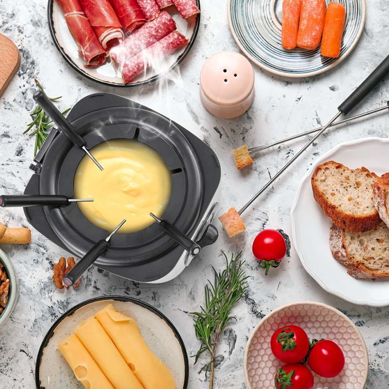 Friteuse électrique 2en1 avec service à fondue LITTLE FRY Kitchencook - Reconditionné