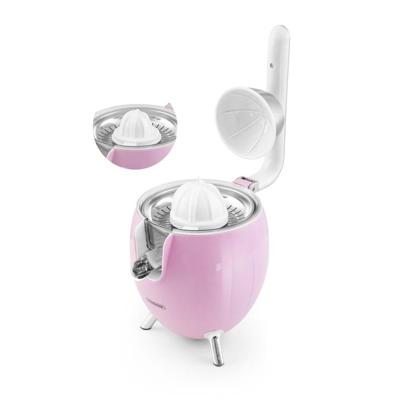 Presse agrumes double cônes avec filtre en acier PRESSPOD rose Kitchencook - Reconditionné