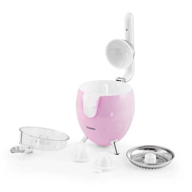 Presse agrumes double cônes avec filtre en acier PRESSPOD rose Kitchencook - Reconditionné