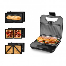 Sandwich maker 3en1 avec plaques anti adhésives MISTER K de Kitchencook - Reconditionné 2
