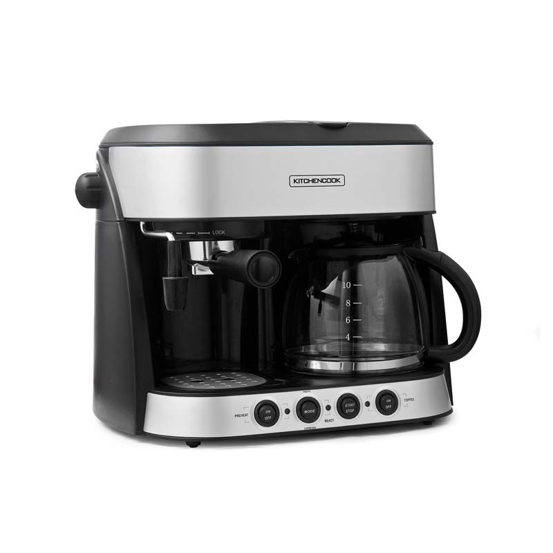 Machine à café combinée 3en1 expresso, filtre & latte SAO PAULO Kitchencook - Reconditionné