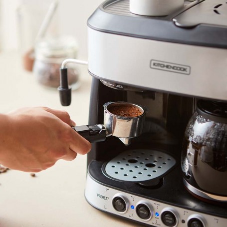 Machine à café combinée 3en1 expresso, filtre & latte SAO PAULO Kitchencook - Reconditionné