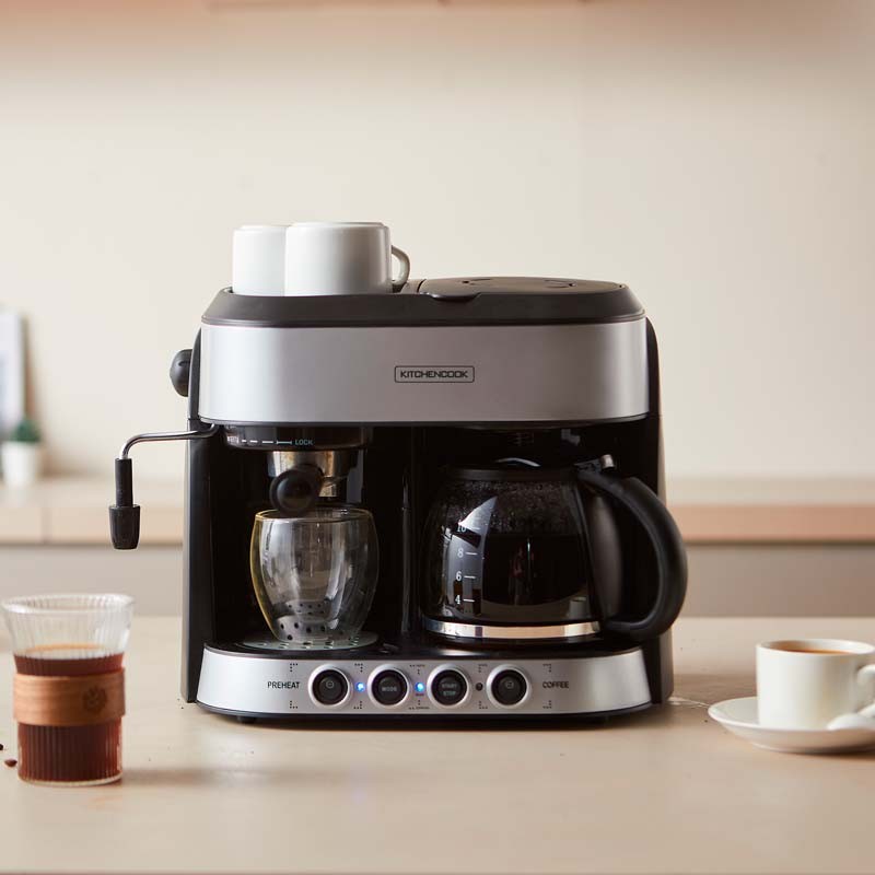 Machine à café combinée 3en1 expresso, filtre & latte SAO PAULO Kitchencook - Reconditionné