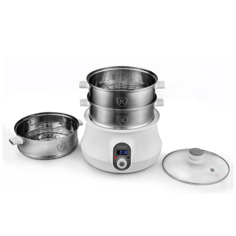 Cuiseur vapeur & couscoussier inox avec livre de recettes MULTISTEAM9 Kitchencook - Reconditionné