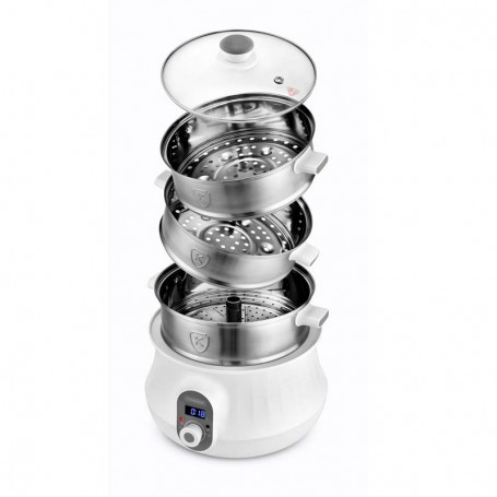 Cuiseur vapeur & couscoussier inox avec livre de recettes MULTISTEAM9 Kitchencook - Reconditionné