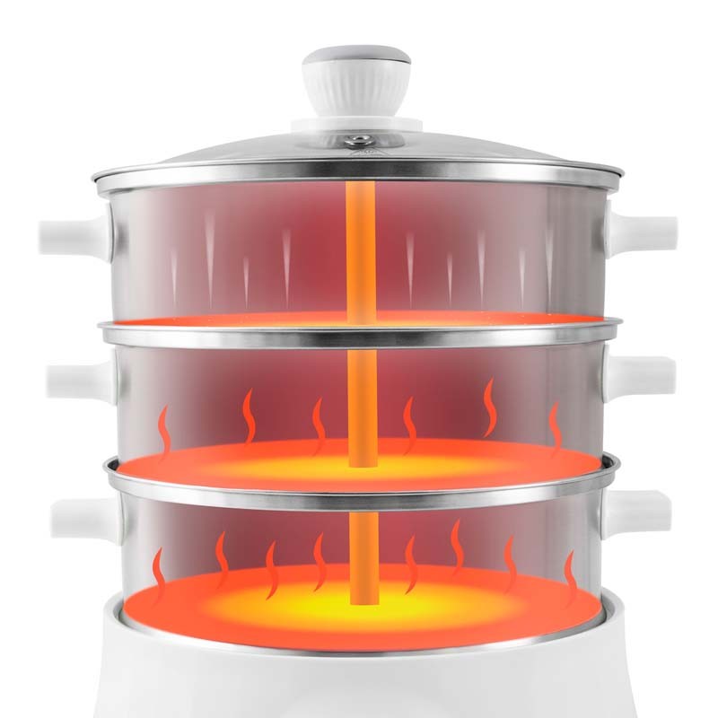 Cuiseur vapeur & couscoussier inox avec livre de recettes MULTISTEAM9 Kitchencook - Reconditionné