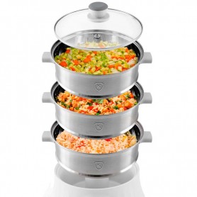 Cuiseur vapeur & couscoussier inox avec livre de recettes MULTISTEAM9 Kitchencook - Reconditionné 2