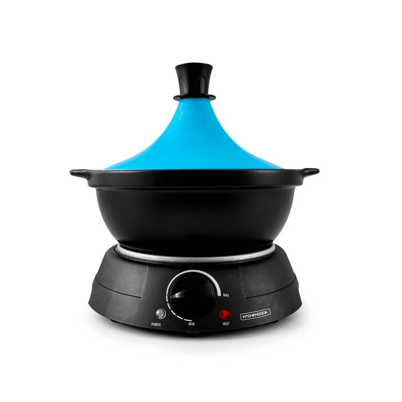 Tajine électrique avec pot en terre cuite KJINE_3 bleu Kitchencook - Reconditionné