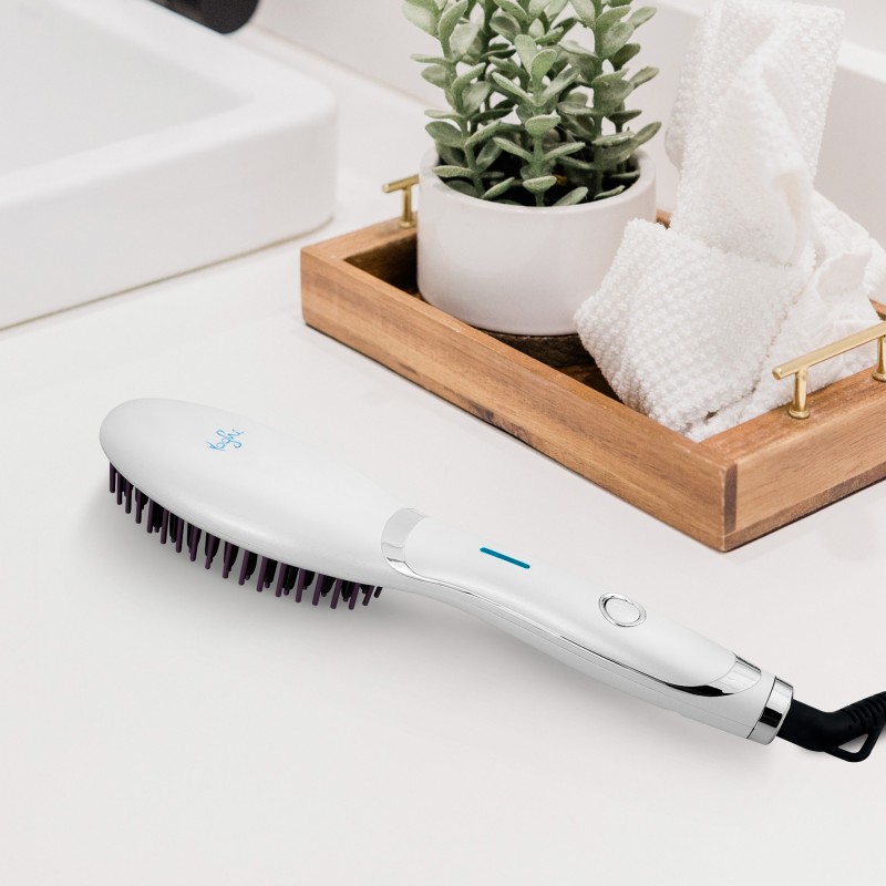 Brosse chauffante et lissante céramique BRUSHINN Yoghi - Reconditionné