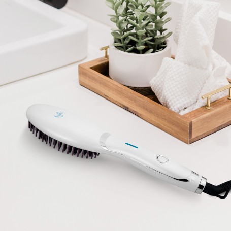 Brosse chauffante et lissante céramique BRUSHINN Yoghi - Reconditionné