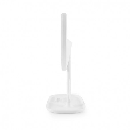 Miroir de table blanc avec LED et porte-bijoux recharcheable MIZO de Yoghi