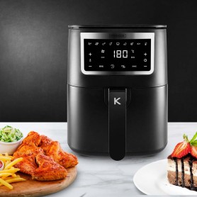 Friteuse Sans Huile de 4L noire avec 8 programmes AIRMED4_BLACK de Kitchencook 2
