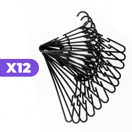 Lot de 12 Cintres noirs CIN12 de la marque Garnier