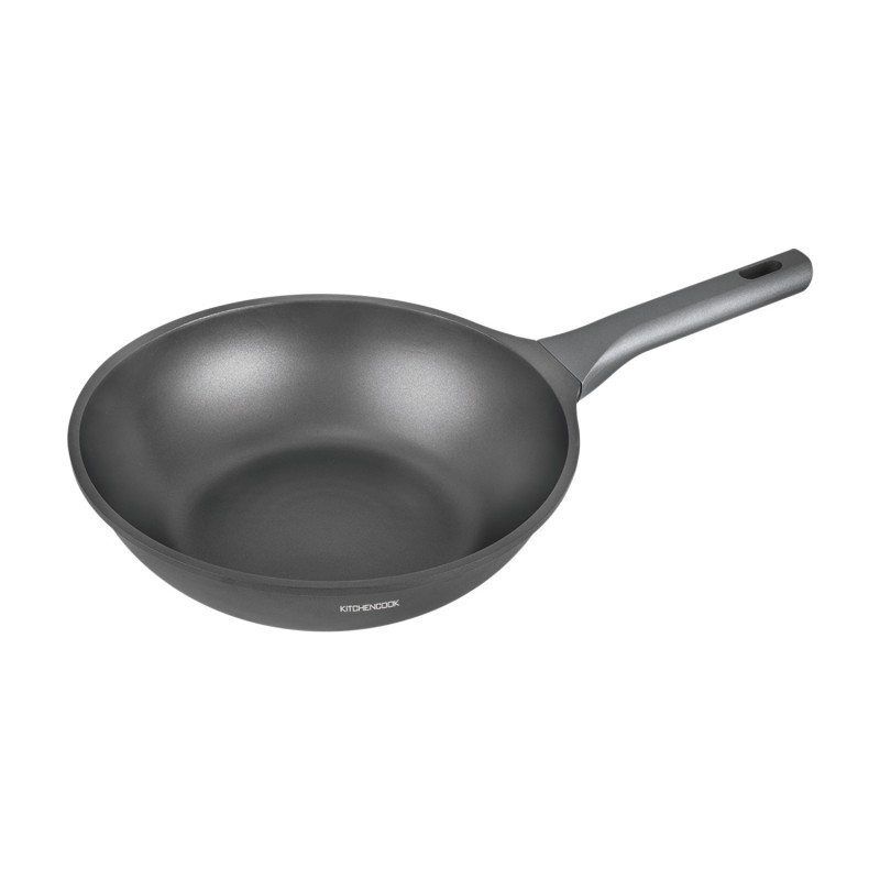 Wok fonte d’aluminium noir 28cm BETTY WOK28TFI de Kitchencook