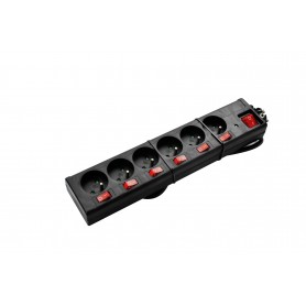 Multiprises noire 6 prises avec interrupteurs indépendants FNB6KS06 BLACK de Pullman 2