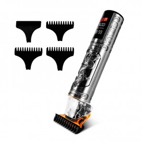 Tondeuse sans fil pour cheveux et barbe avec écran LED noire modèle DRAGON black de BECKER 2
