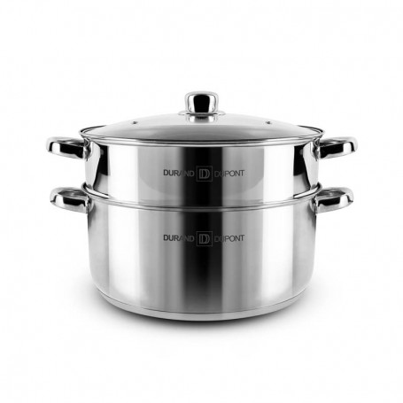 Couscoussier inox 20 cm tfi avec couvercle en verre MARRAKECH_20 de Kitchencook
