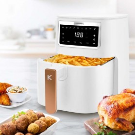 Friteuse Sans Huile de 4L blanche avec 8 programmes AIRMED4_WHITE de Kitchencook 2