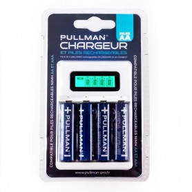 Pack avec Chargeur et Piles Rechargeables POWERSET AA de Pullman 2
