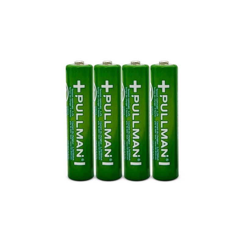 Pack avec Chargeur et Piles Rechargeables POWERSET AAA de Pullman