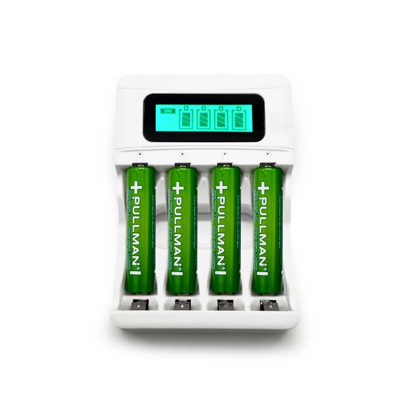Pack avec Chargeur et Piles Rechargeables POWERSET AAA de Pullman