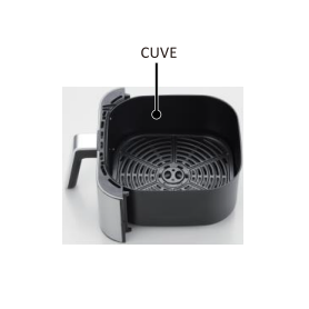 Cuve compatible avec la friteuse AIRMED WXL de la marque Kitchencook