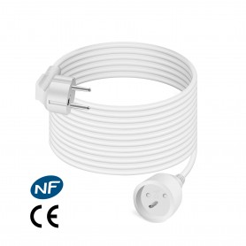 Lot de 3 rallonges de 5 mètres blanche FBY01_5M_WHITE_X3 de la marque Pullman 2