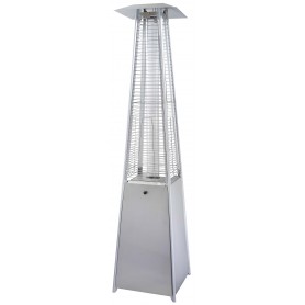 Chauffage extérieur gaz FAVEX - Pyramide - Silver- 13 kW - Housse de protection
