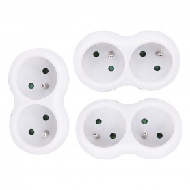 Lot de 3 Multiprises Biplite Façade FZB01_02B_X3 de la marque Pullman