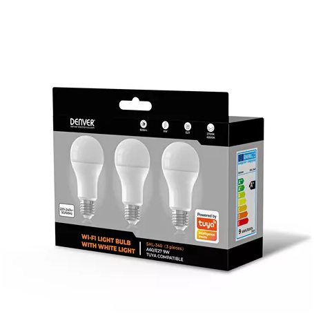 Lot de 3 ampoules connectées SHL340_X3 de la marque Denver