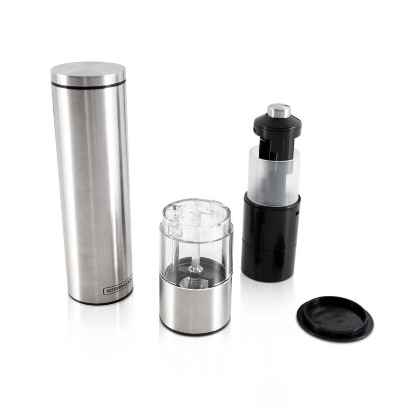 Set moulins à sel et poivre électrique inox SALT AND PEPPER de Kitchencook