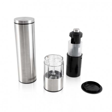 Set moulins à sel et poivre électrique inox SALT AND PEPPER de Kitchencook