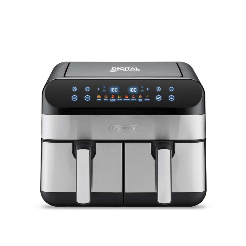 Friteuse Sans Huile Avec Deux Cuves  – 8 programmesAIRFLOW 9 de KITCHENCOOK