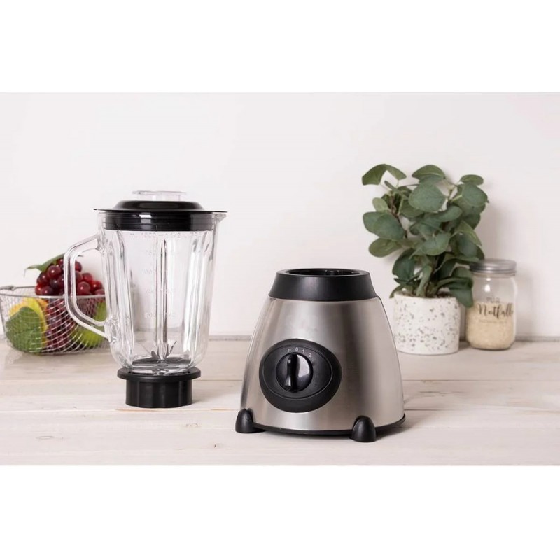 Blender et fabricant de smoothies avec moulin à café & épices 800W 1,5 litre 3 vitesses en Acier inoxydable de Royalty Line