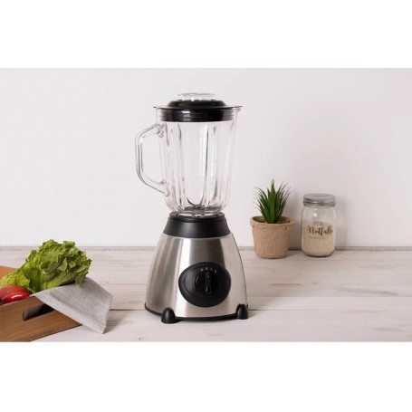 Blender et fabricant de smoothies avec moulin à café & épices 800W 1,5 litre 3 vitesses en Acier inoxydable de Royalty Line