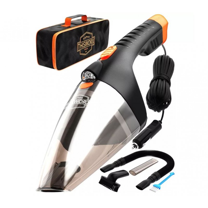 Aspirateur à main pour voiture de 110 W Noir TWC02 BLACK de This Workx