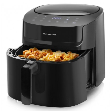 Friteuse Sans Huile de 7,2L avec 1 Bac noire de Emerio