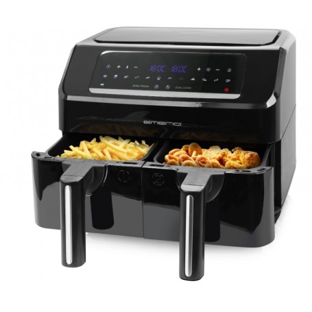 Friteuse Sans Huile de 7,2L avec Double bacs de Emerio