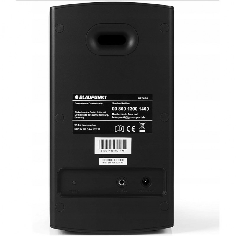 Pack de 4 Enceintes Wifi BLuetooth Multiroom noires MR50 BLACK x4 de Blaupunkt