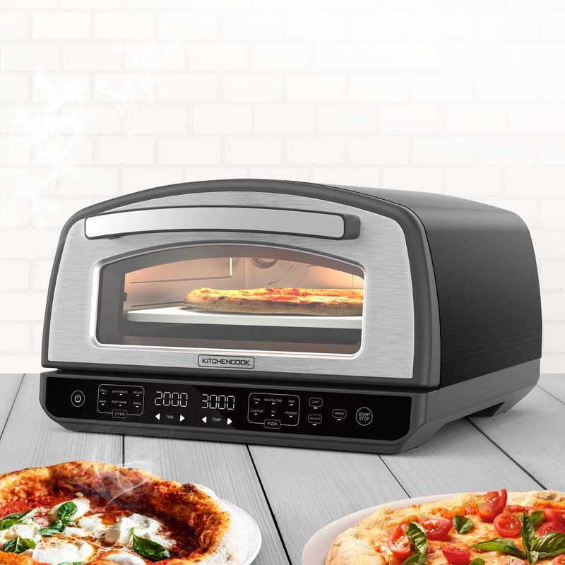 Four à pizza d’intérieur K-PIZZA 2000W avec fenêtre de KITCHENCOOK