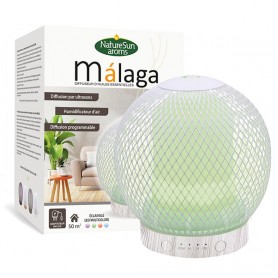 DIFFUSEUR D'HUILES ESSENTIELLES MALAGA BOIS BLANC NATUR'SUN AROMS