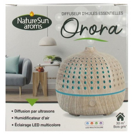 DIFFUSEUR D'HUILES ESSENTIELLES ORORA BOIS GRIS NATUR'SUN AROMS